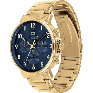 Tommy Hilfiger watch 1710384  Men's Gold PVD IP Blue Dial