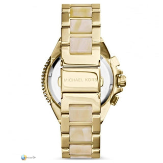 Michael Kors MK5902 Camille Chronograph Champagne Dial Horn Acetate
